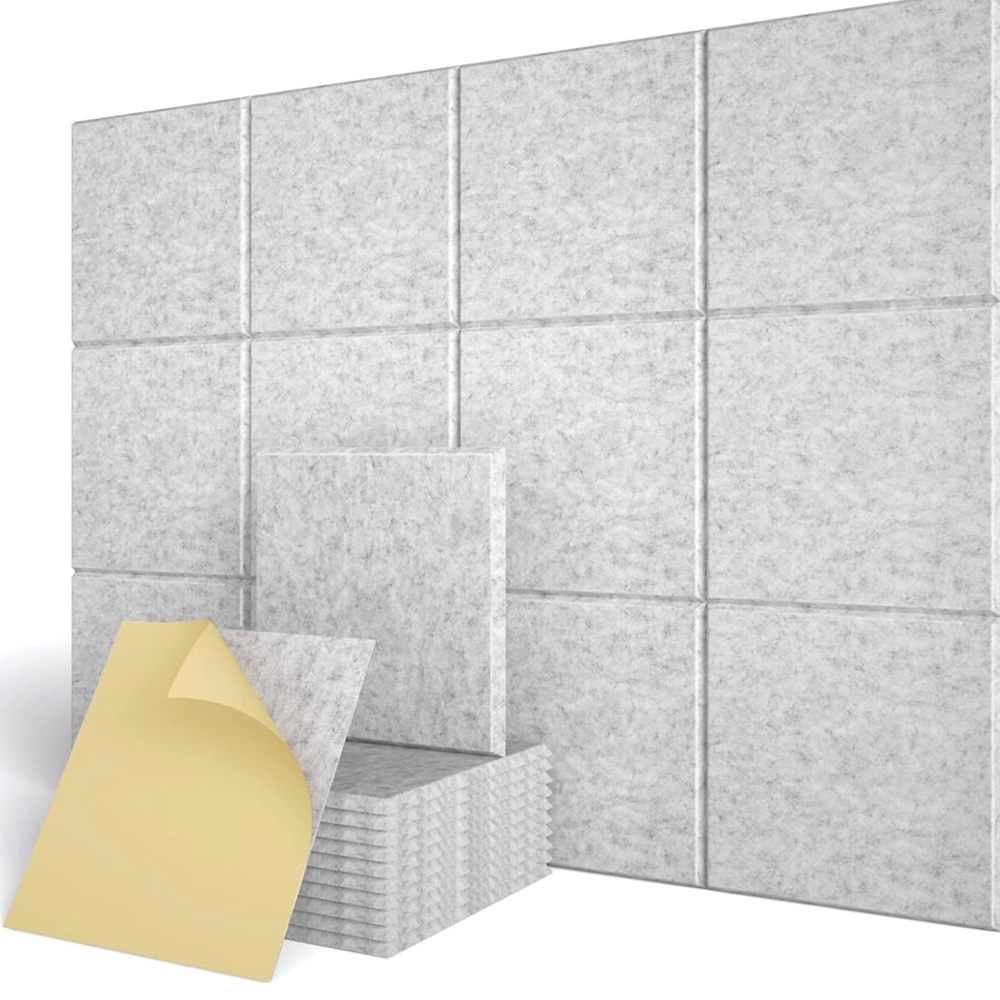 Lebenforce Self-adhesive Acoustic Panels Tiles 12 Pack